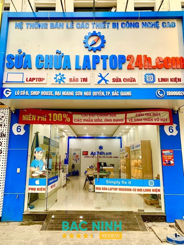 Sửa chữa Laptop 24h Hùng Vương Bắc Giang
