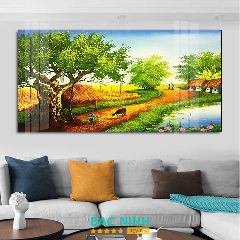 Tranh tráng gương đính đá led Bắc Ninh – hình ảnh 3