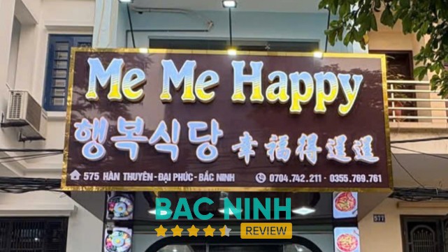 Nhà Hàng Hàn Quốc Me Me Happy - 행복식당 - 幸福得逞逞 Võ Cường