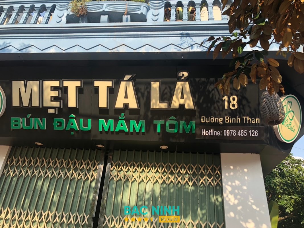 Mẹt Tá Lả bún đậu mắm tôm Bắc Ninh