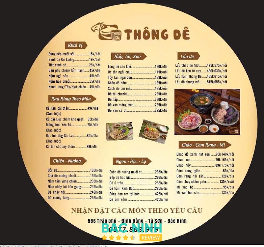 Nhà Hàng Thông Dê 586 Trần Phú Đình Bảng Từ Sơn Bắc Ninh – hình ảnh 3